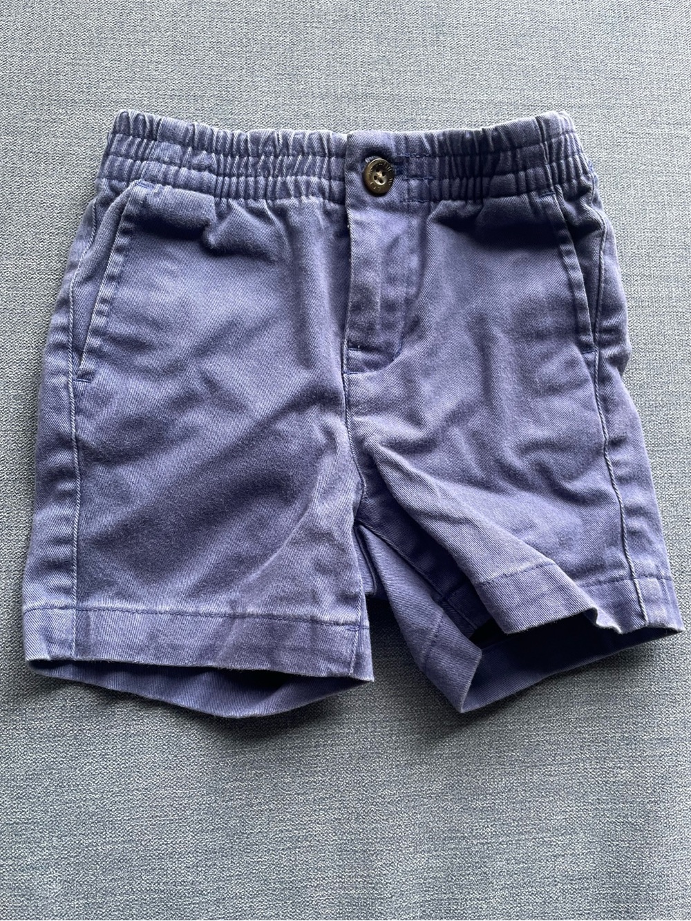 Janie & Jack Cotton Pull-On Shorts in Navy Blue